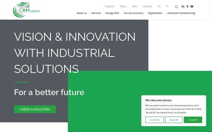 Screenshot of crmgroup.be