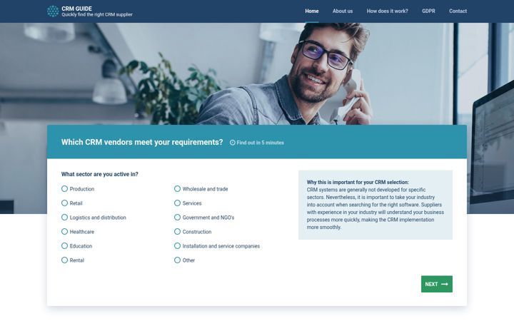 Screenshot of crmguide.co.uk