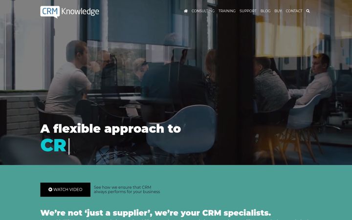 Screenshot of crmknowledge.co.uk