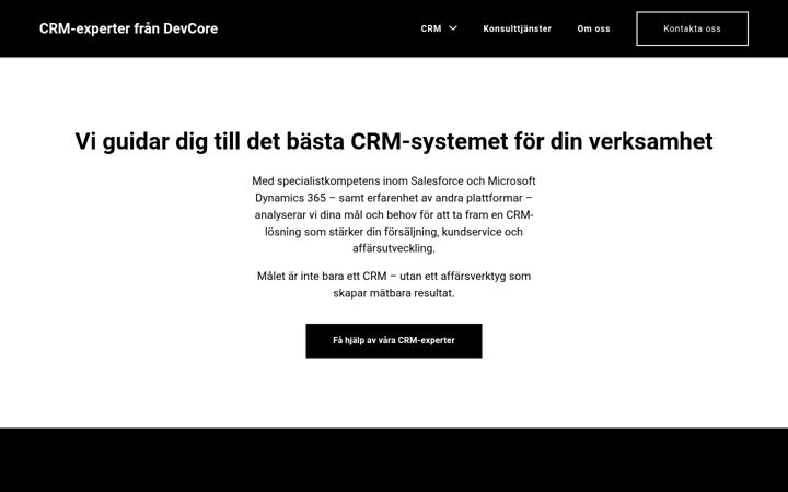 Screenshot of crmkonsulter.se