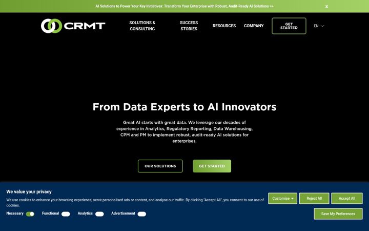 Screenshot of crmt.com