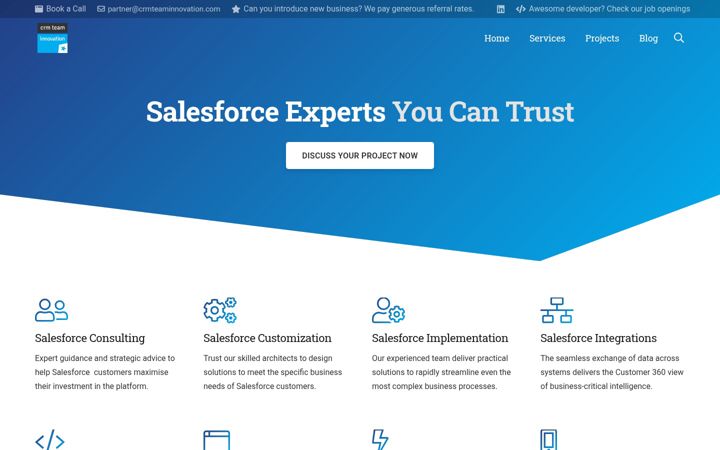 Screenshot of crmteaminnovation.com