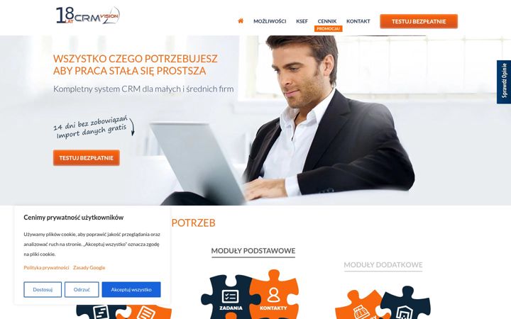Screenshot of crmvision.pl
