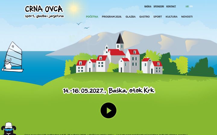 Snimka zaslona za crnaovca.hr