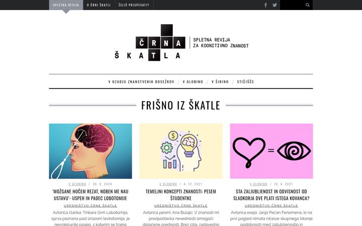 Screenshot von crnaskatla.si