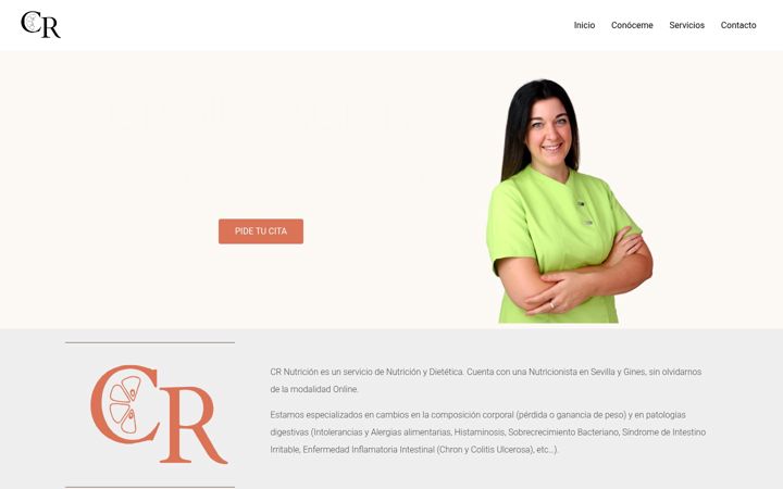 Screenshot ta' crnutricion.com