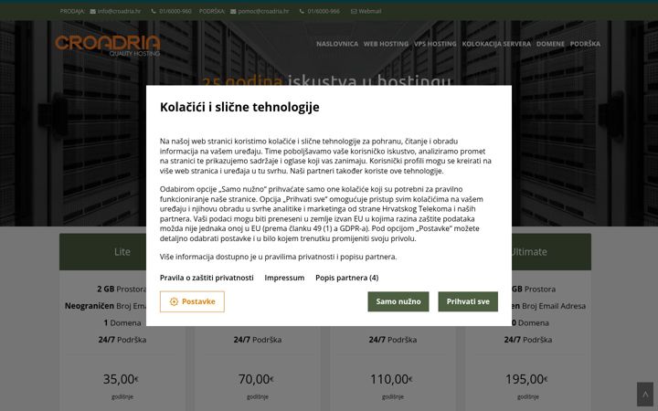 Screenshot of croadria.com