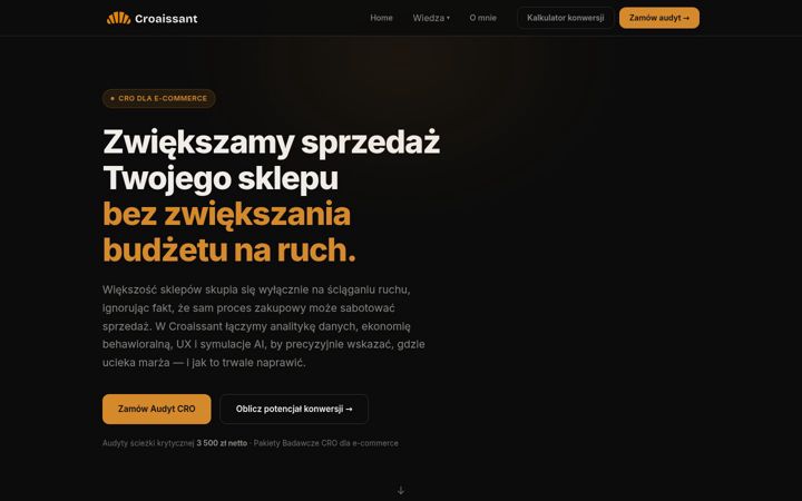 Screenshot of croaissant.pl