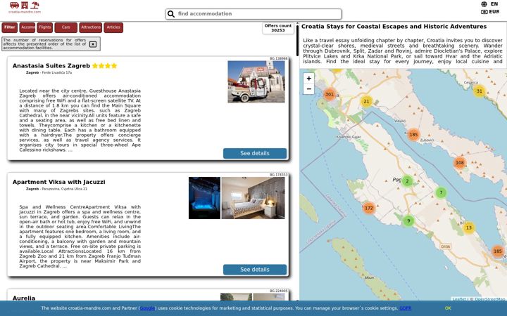 Screenshot of croatia-mandre.com