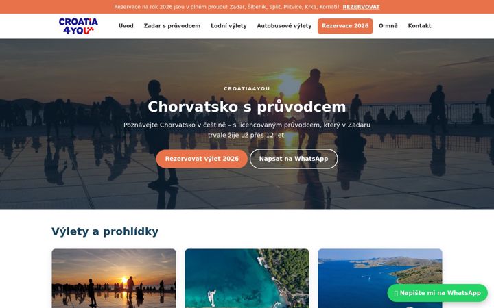 Snimka zaslona za croatia4you.cz