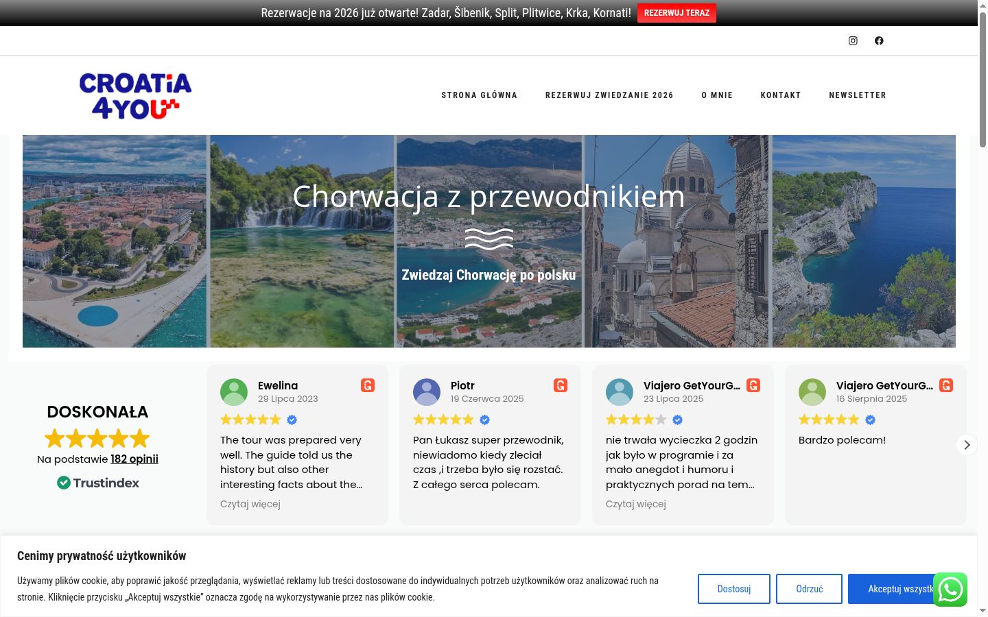 Sutikimo reklamjuostės, rodytos prieš bet kokią sąveiką, ekrano kopija