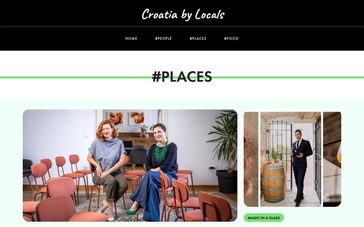 Screenshot of croatiabylocals.com