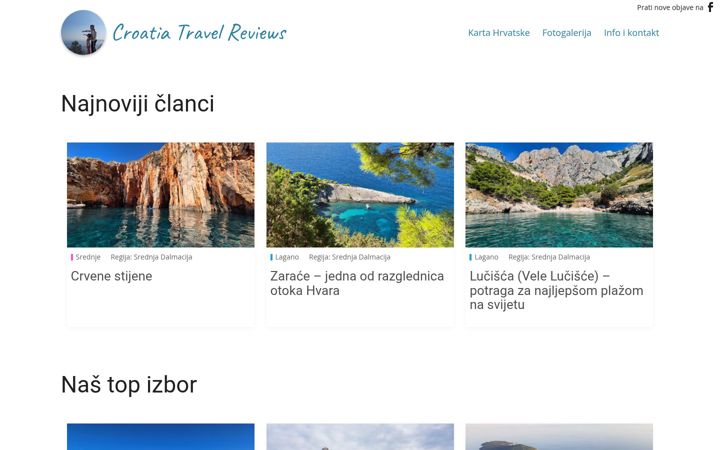 Screenshot of croatiatravelreviews.com