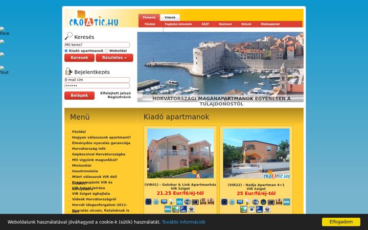 Screenshot του croatic.hu