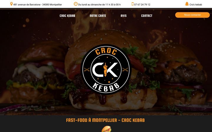 Screenshot of croc-kebab.fr