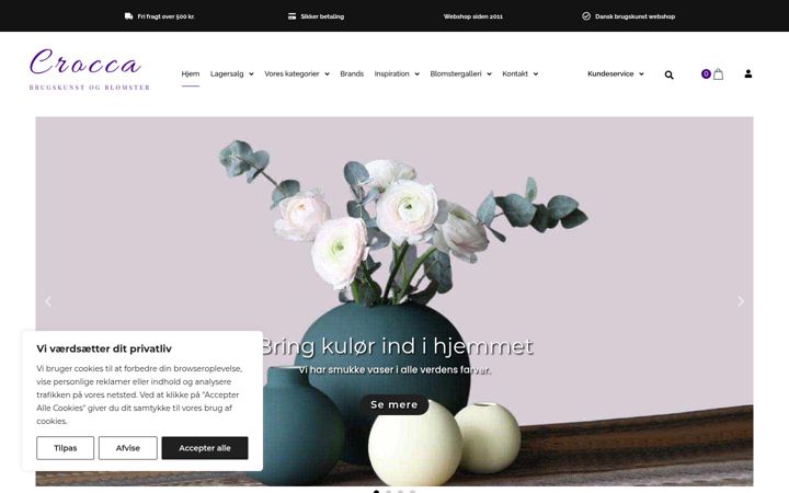 Screenshot of crocca.dk