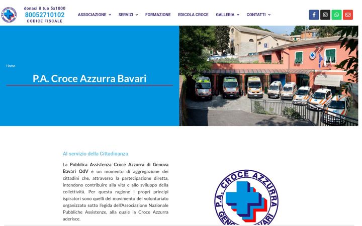 Screenshot of croceazzurrabavari.org