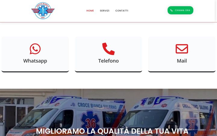 Screenshot of crocebiancasalerno.it