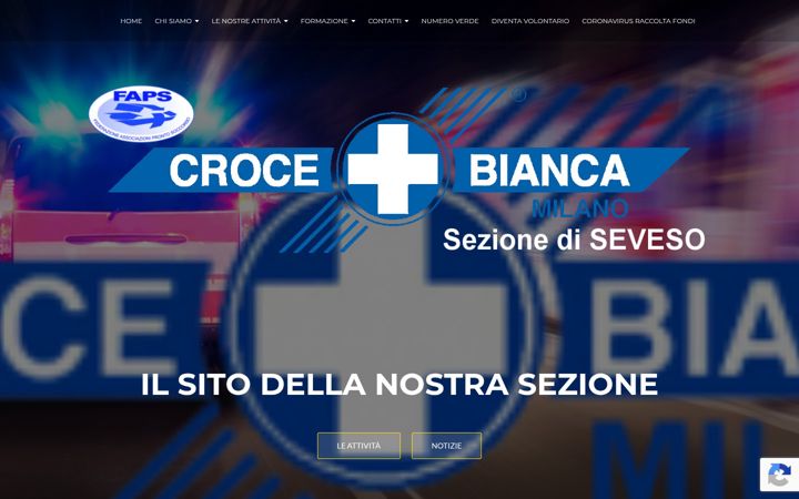 Screenshot of crocebiancaseveso.org