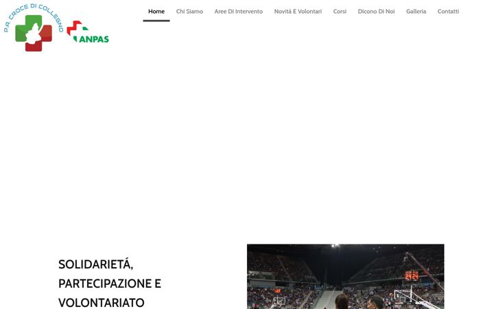 Screenshot of crocedicollegno.it