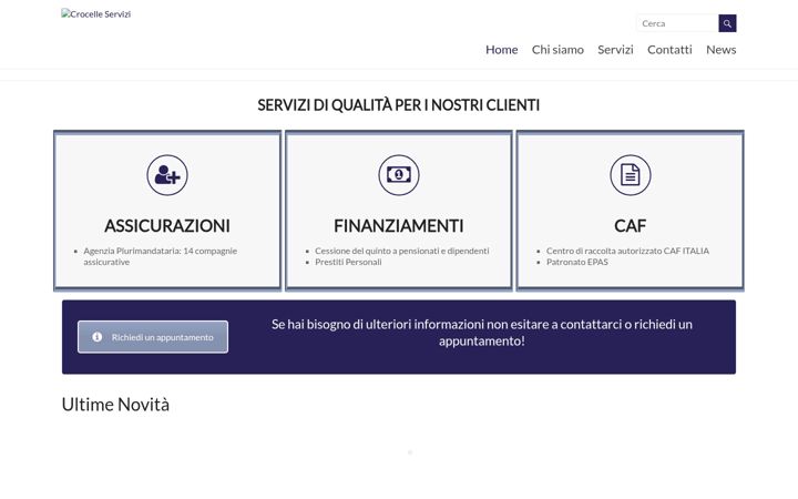 Screenshot of crocelleservizi.it