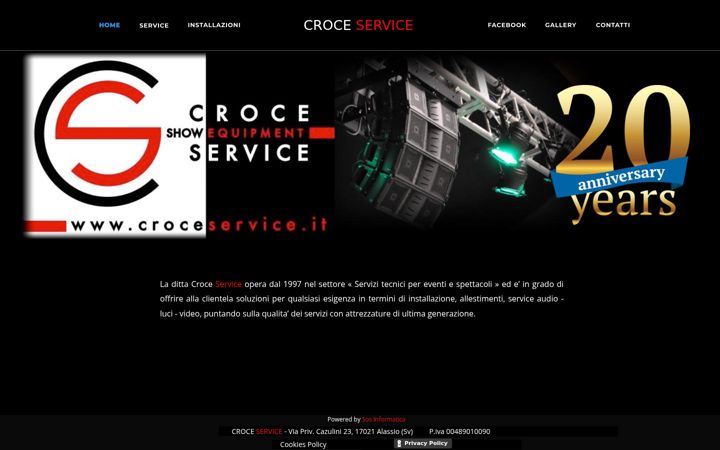 Screenshot of croceservice.it