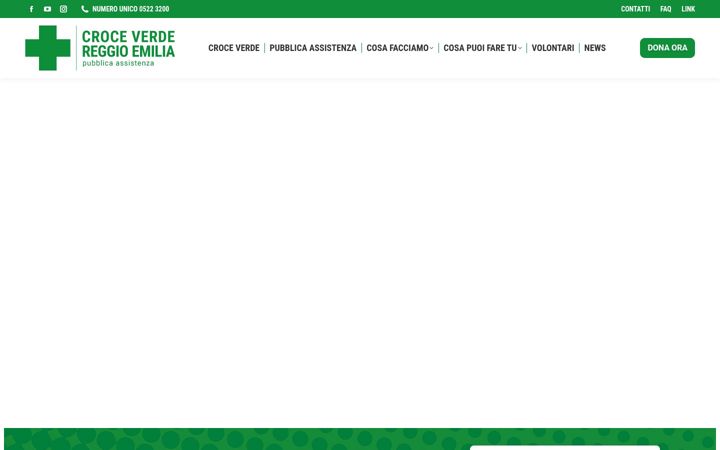 Screenshot of croceverde.re.it