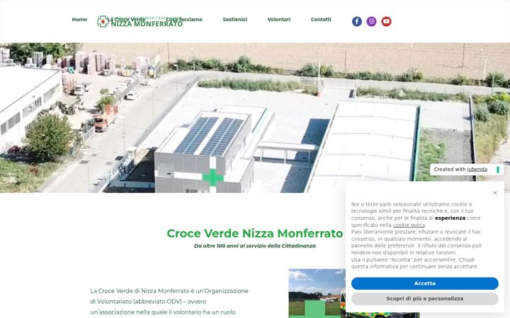 Екранна снимка на croceverdenizza.it