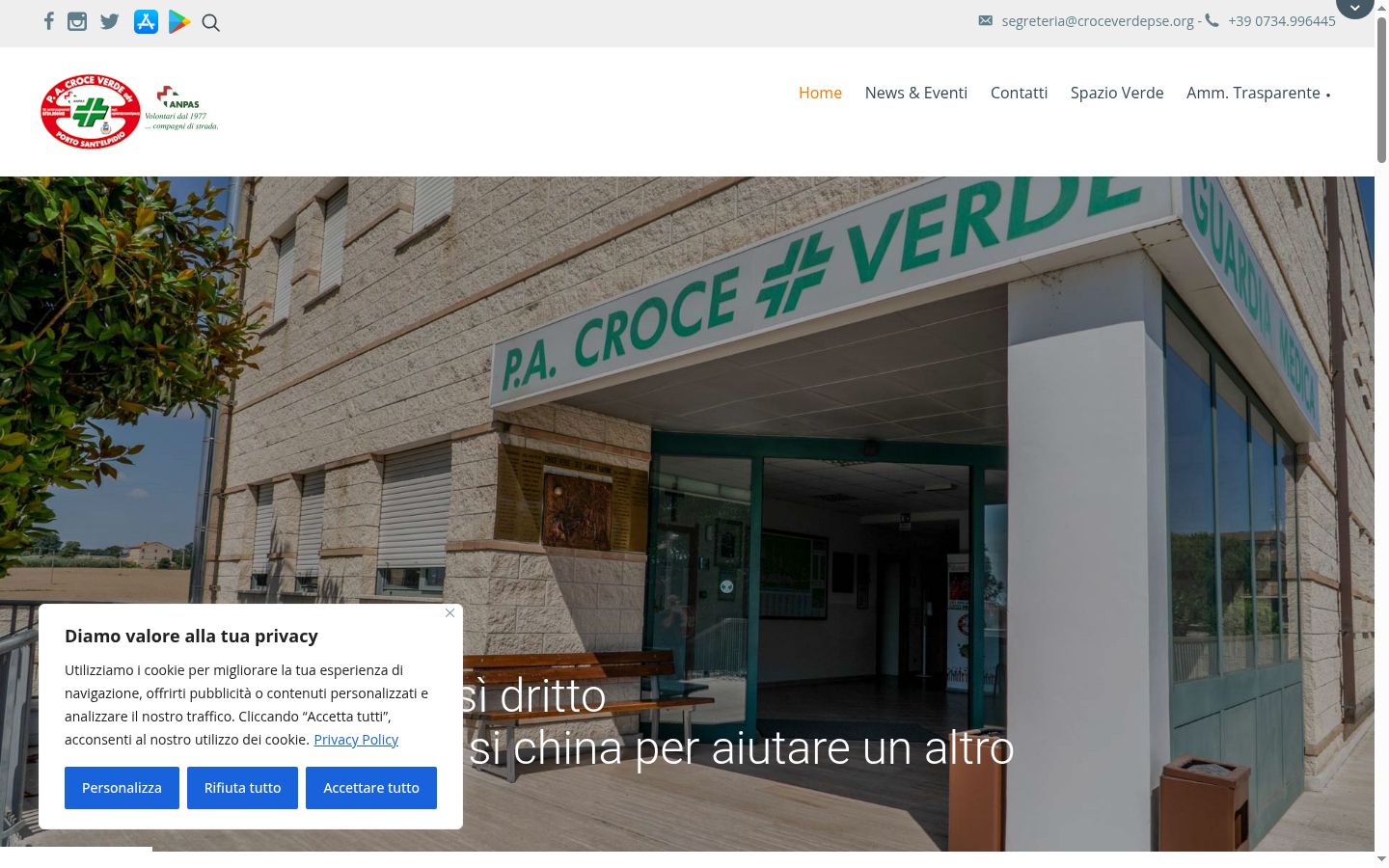 Képernyőkép a bármilyen interakció előtt megjelenő hozzájárulási bannerről