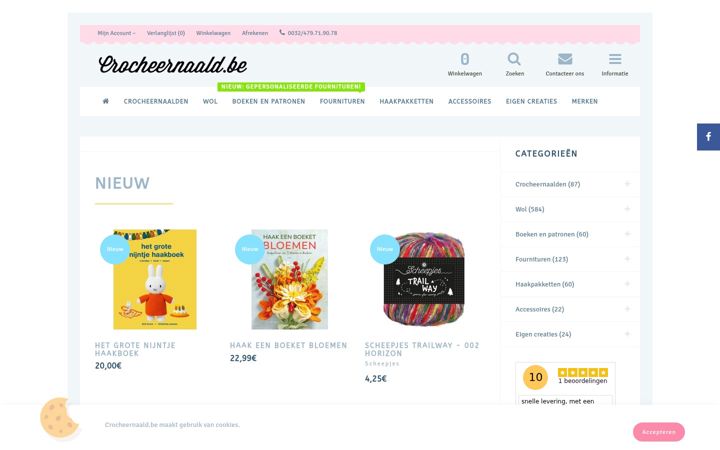 Screenshot of crocheernaald.be