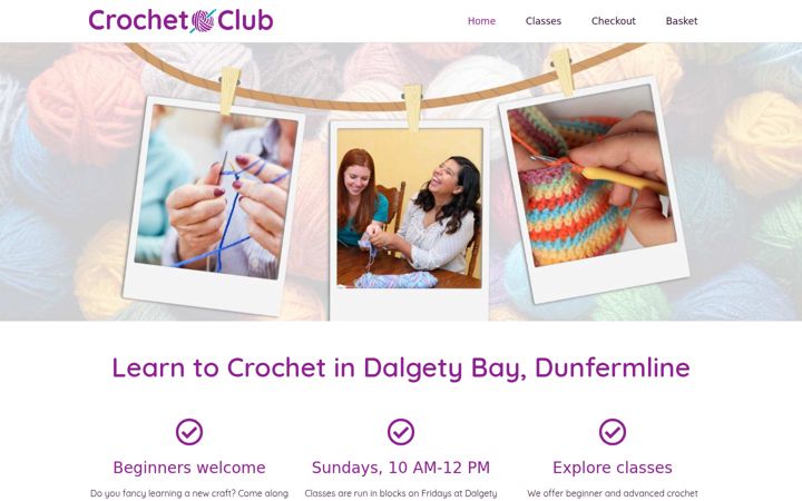 Screenshot of crochet-club.co.uk