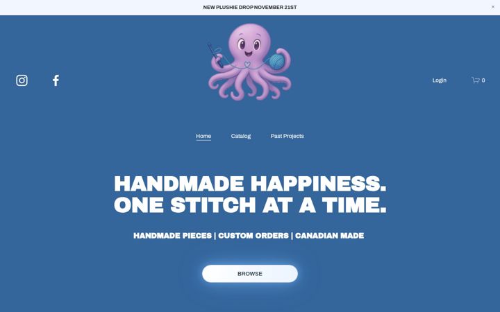 Screenshot of crochetedbyava.ca