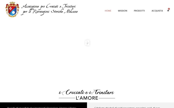 Screenshot of crociatietrinitari.it