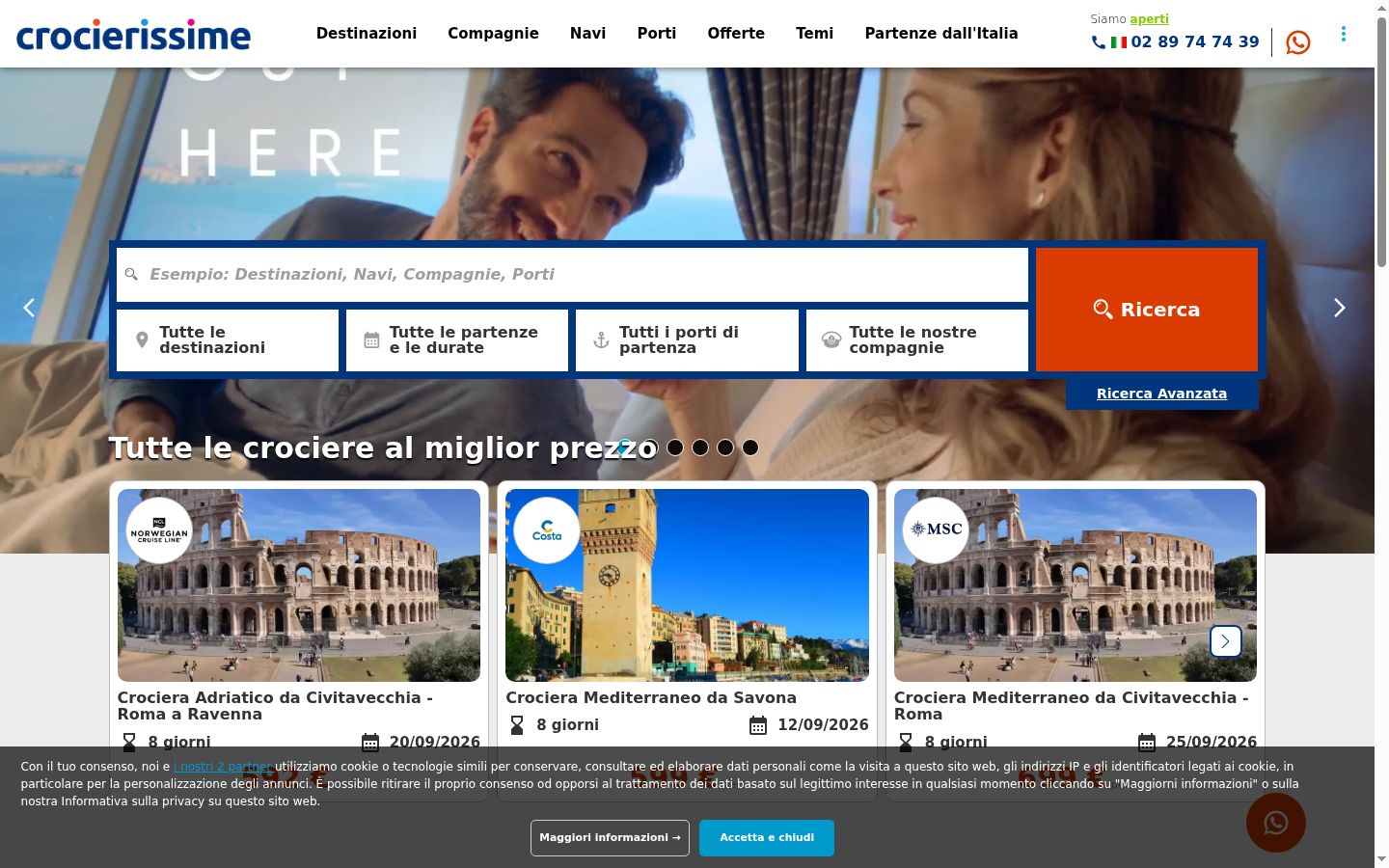 Screenshot tal-banner tal-kunsens muri qabel kwalunkwe interazzjoni