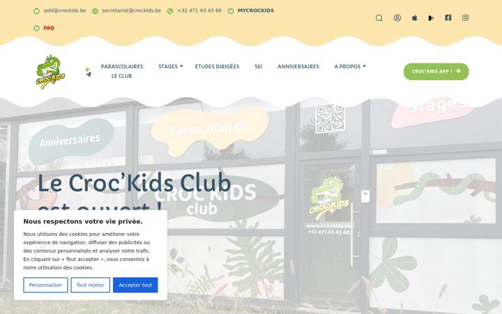 Screenshot of crockids.be