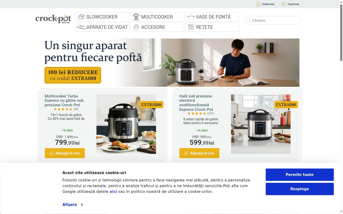 Snimka zaslona bannera za privolu prikazanog prije bilo kakve interakcije