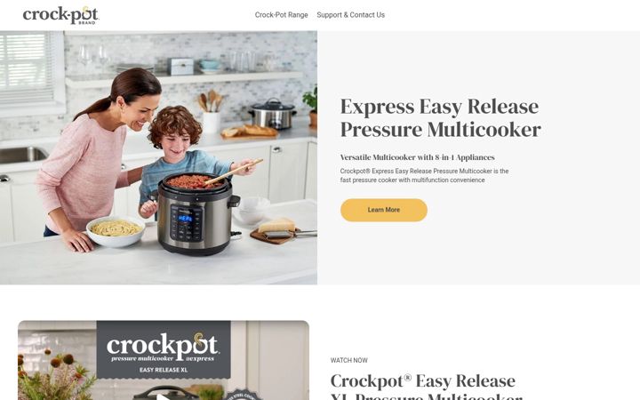 Ekraanipilt saidist crockpot.com.au