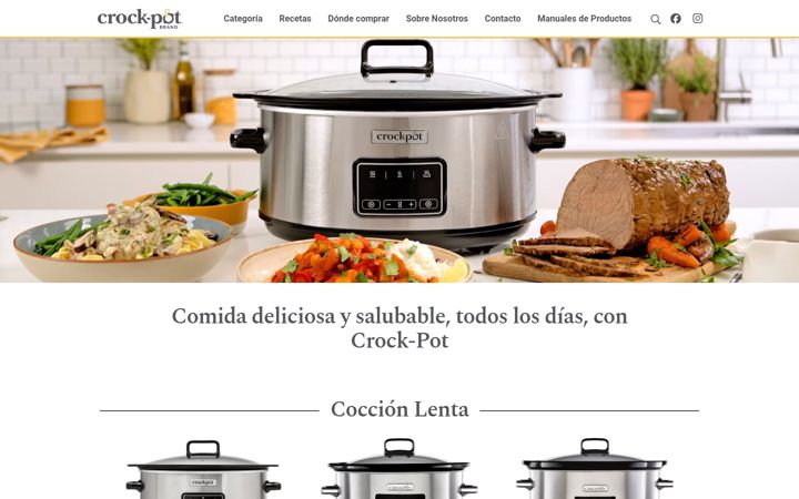 Screenshot of crockpot.com.es