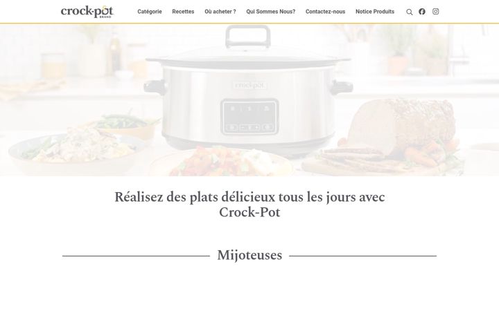 Ekrānuzņēmums no crockpot.fr