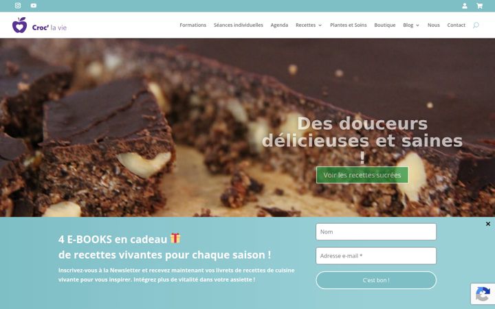 Screenshot of croclavie.org