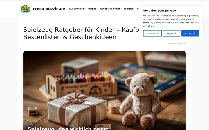 Screenshot of croco-puzzle.de