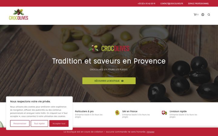 Ekrānuzņēmums no crocolives.fr
