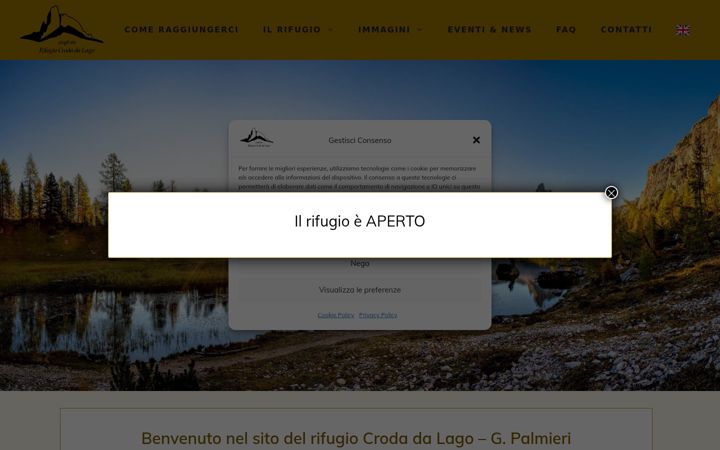 Screenshot of crodadalago.it