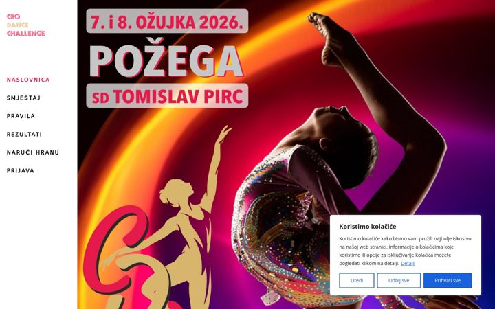 Screenshot of crodancechallenge.com