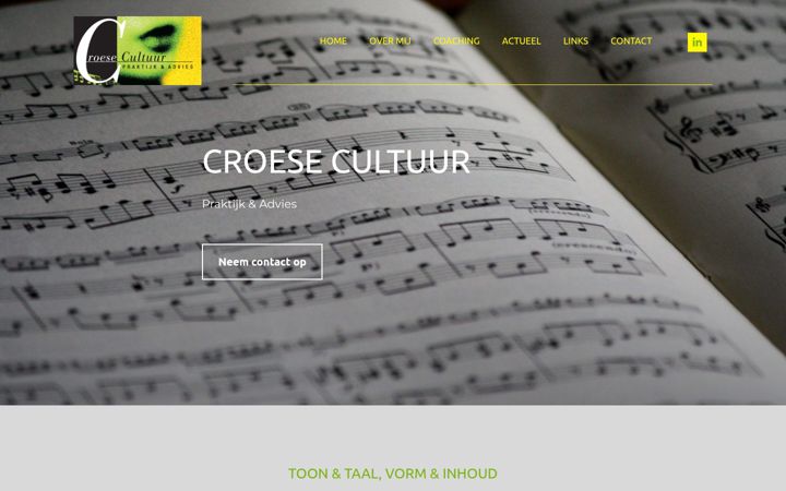 Screenshot of croesecultuur.nl