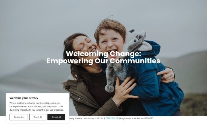 Screenshot of croeso.com