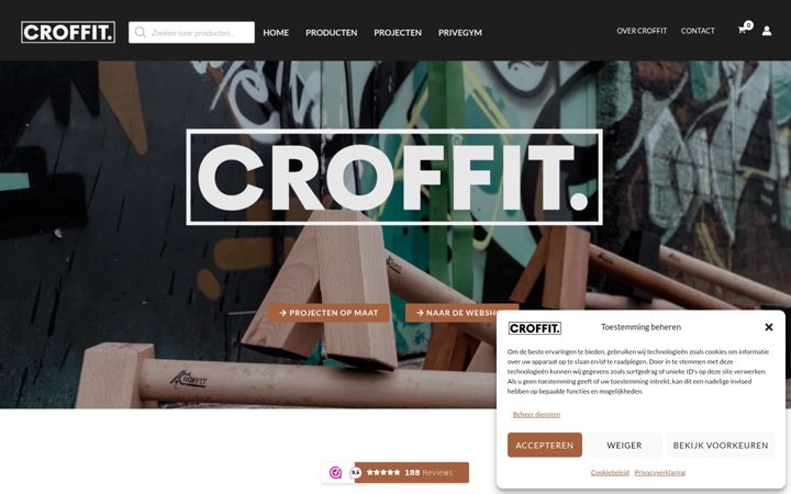 Screenshot of croffit.nl