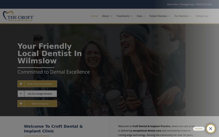 Екранна снимка на croftdental.co.uk