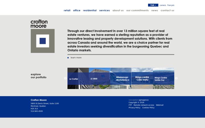Screenshot of croftonmoore.com