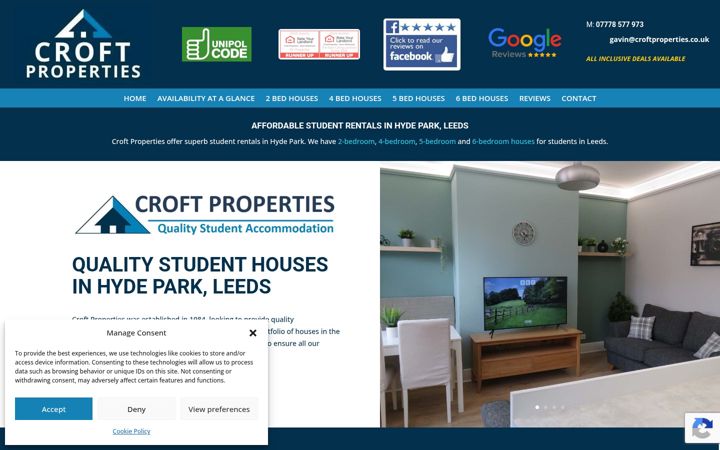 Screenshot of croftproperties.co.uk